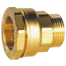 CODITAL messinganschluss 25 mm Durchmesser durch 3/4 Zoll für PE-Rohr 7341L Messing-Schraubverbindungen