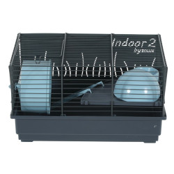 Cage Indoor 2. bleu 40 . pour hamster. 40 x 26 x hauteur 22 cm. ZO-205102 zolux