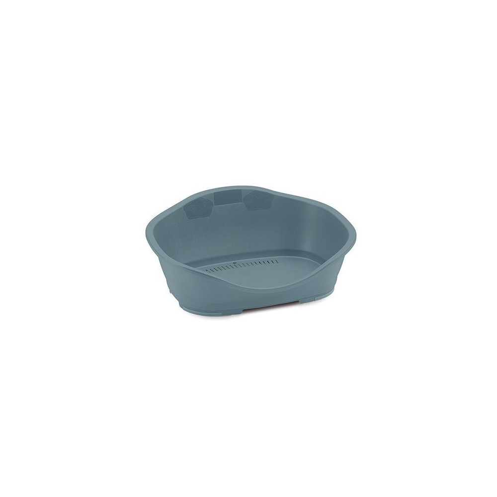 Stefanplast Plastic basket Sleepper3 - 80.5 x 55 cm light blue. for dog. Plastic dog bed