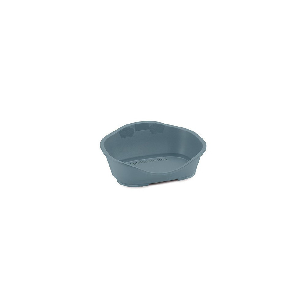 Stefanplast Plastic Sleepper basket 2. 68.5 x 49 cm Light blue. for dog. Plastic dog bed