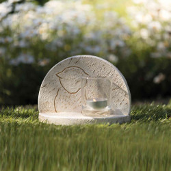 Pedras comemorativas com contorno de gato. 16 × 12 × 7 cm TR-38410 Pedras comemorativas