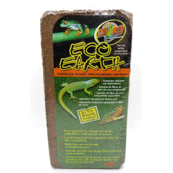 ZO-387550 zolux Fibra de coco comprimida. 7-8 litros. peso 650 g. para reptiles. Sustratos