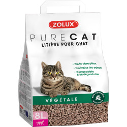 zolux Litière végétale compostable 8 litres soit 5 kg pour chats Litiere