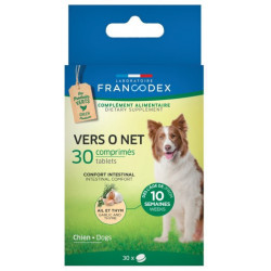 Francodex antiparasitaire 30 comprimés Vers O Net pour chien antiparasitaire