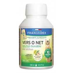 Francodex antiparasitaire Vers O Net Solution Buvable 100 ml Pour Chatons et Chats Antiparasitaire chat