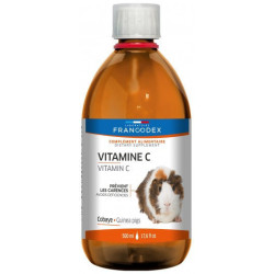 Francodex Vitamine c pour cobaye 500 ml pour rongeur Snacks et complément