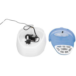 Trixie 1 Litro, Erogatore automatico di acqua Duo Stream, per i vostri animali domestici. TR-24462 Fontana