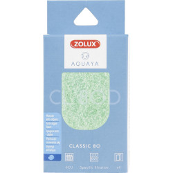 zolux Filtre pour pompe classic 80, filtre CO 80 D mousse phosphate x 4. pour aquarium. Masses filtrantes, accessoires