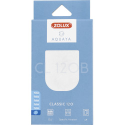 zolux Filtre perlon CL 120 B x 4, pour pompe classic 120, pour aquarium. Masses filtrantes, accessoires