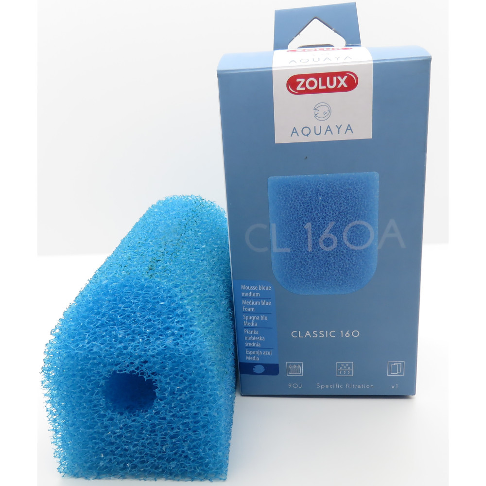 Blauw medium schuim CL 160 A. voor classic 160 pomp. zolux ZO-330217 Filtermedia, toebehoren