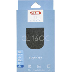 ZO-330218 zolux Espuma de carbón CL 160 C para la bomba de acuario classic 160. Medios filtrantes, accesorios