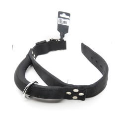 zolux Nylon collar with handle T 60. black. neck size. from 39.5 to 49.5 cm. for dog. Nylon collar