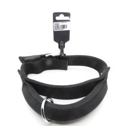 zolux Nylon collar with handle T 60. black. neck size. from 39.5 to 49.5 cm. for dog. Nylon collar