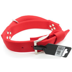 zolux Nylon collar with handle T 60. red. neck size. from 39.5 to 49.5 cm. for dog. Nylon collar