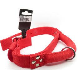 zolux Nylon collar with handle T 65. red. neck size. from 45 to 55 cm. for dog. Nylon collar