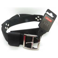 zolux Nylon collar with handle T 70. black. neck size. from 50 to 60 cm. for dog. Nylon collar