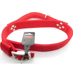 zolux Nylon Halsband mit Griff T 70. rot. Halsumfang. von 50 bis 60 cm. für Hund. ZO-463682R Nylon-Halsband