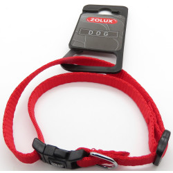 zolux nylon Halsband . Größe 25 - 35 cm . 10 mm . rote Farbe. für Hund. ZO-463800RO Nylon-Halsband