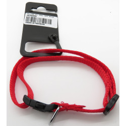 ZO-463800RO zolux collar de nylon. Tamaño 25 - 35 cm. 10 mm. color rojo. para el perro. Cuello de nylon