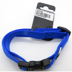 coleira em nylon . tamanho 30 - 40 cm . 15 mm . cor Azul. para cão. ZO-463640BL Colarinho de nylon