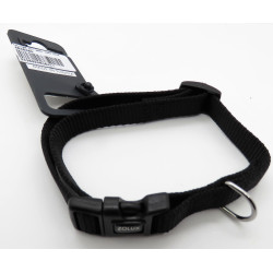 nylon halsband . maat 30 - 40 cm . 15 mm . kleur zwart. voor hond. zolux ZO-463640N Nylon kraag