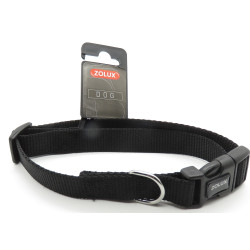 zolux nylon collar . size 40 - 50 cm . 20 mm . color black. for dog. Nylon collar