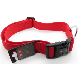 zolux nylon collar . size 50 - 80 cm . 40 mm . red color . for dog. Nylon collar
