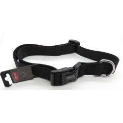 zolux nylon collar . size 50 - 80 cm . 40 mm . black color for dog. Nylon collar