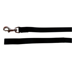 trela de nylon . tamanho 1 m . 15 mm . cor preta. para cão. ZO-463615N trela de cão