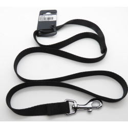 zolux nylon leash . size 1 m . 15 mm . color black. for dog. dog leash