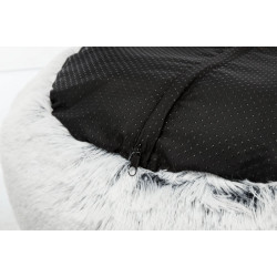 Trixie Round Harvey bed white-black ø 50 cm for cat and small dog . Dog cushion