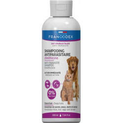 Francodex Shampooing Antiparasitaire Diméthicone 200ml Pour Chiens et Chats Shampoing
