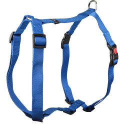 Harnas Ziggi blauwe halsband 70 -110 cm 25 MM maat XXL+ voor honden. Flamingo Pet Products FL-519905 hondentuig