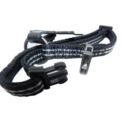 Coleira Jannu preto ajustável de 20 a 35 cm 10 mm tamanho S para cães FL-516910 Colarinho de nylon