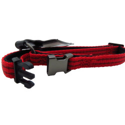 Coleira Jannu vermelha ajustável de 20 a 35 cm 10 mm tamanho S para cães FL-516920 Colarinho de nylon
