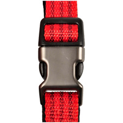 Coleira Jannu vermelha ajustável de 20 a 35 cm 10 mm tamanho S para cães FL-516920 Colarinho de nylon