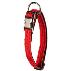 Coleira Jannu vermelha ajustável de 40 a 55 cm 20 mm tamanho L para cães FL-516922 Colarinho de nylon