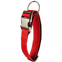 Coleira Jannu vermelha ajustável de 55 a 75 cm 38 mm tamanho XXL para cães FL-516924 Colarinho de nylon