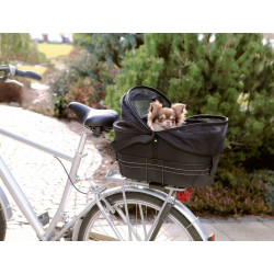 TR-13118 Trixie Cesta de bicicleta para el portaequipajes grande, tamaño: 29 × 42 × 48 cm para perro de 6 kg como máximo Cest...
