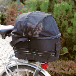 Trixie Fahrradkorb für großen Gepäckträger, Größe: 29 × 42 × 48 cm für Hund max. 6 kg TR-13118 Fahrradkorb