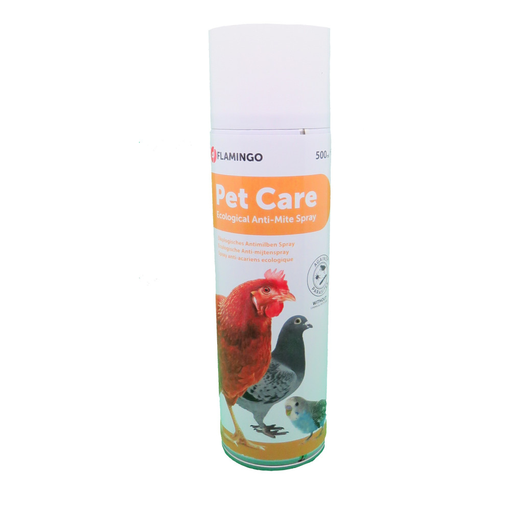 Spray tegen rode luizen, vedermijten, vlooien, mijten 500 ml Flamingo FL-100368 Behandeling