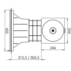 Weltico A400 design skimmer for panel and liner for pool 92386 skimmer