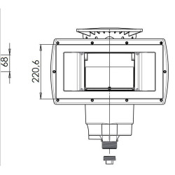 WEL-250-0121 Weltico Skimmer diseño A400 para panel y liner para piscina 92386 skimmer