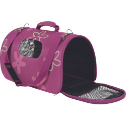 zolux Carry basket Flower. size M. plum color. for cat or dog. transport bags
