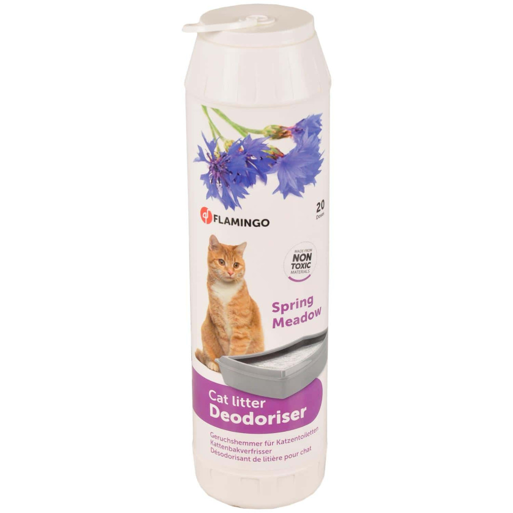 Flamingo Litter Deodorizer 750 g. springtime scent. for cats. Litter deodorizer