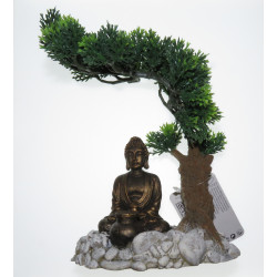 Bonsai Boeddha verspreider. 14.5 x 12 x 20 cm. aquarium decoratie zolux ZO-353830 Statue
