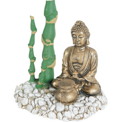 zolux Bamboo Buddha diffuser . 13 x 9 x 12 cm. aquarium decoration Statue