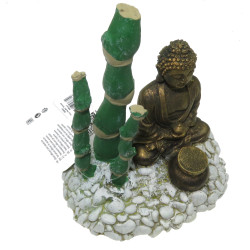 zolux Bamboo Buddha diffuser . 13 x 9 x 12 cm. aquarium decoration Statue