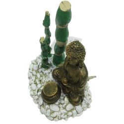 Bamboe Boeddha diffuser . 13 x 9 x 12 cm. aquarium decoratie zolux ZO-353831 Statue