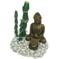 Bamboe Boeddha diffuser . 13 x 9 x 12 cm. aquarium decoratie zolux ZO-353831 Statue